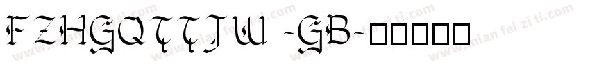 FZHGQTTJW -GB字体转换